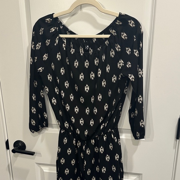 Ing Black and Cream Patterned Jumpsuit - Picture 3 of 7